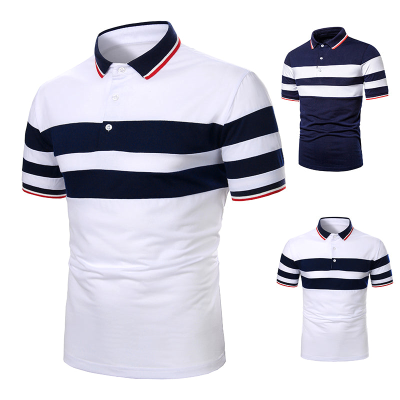 Short Sleeve Contrast Polo Shirt