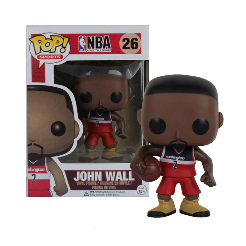NBA Figurines of Stars LeBron, Kobe, Curry, Kyrie, Wall