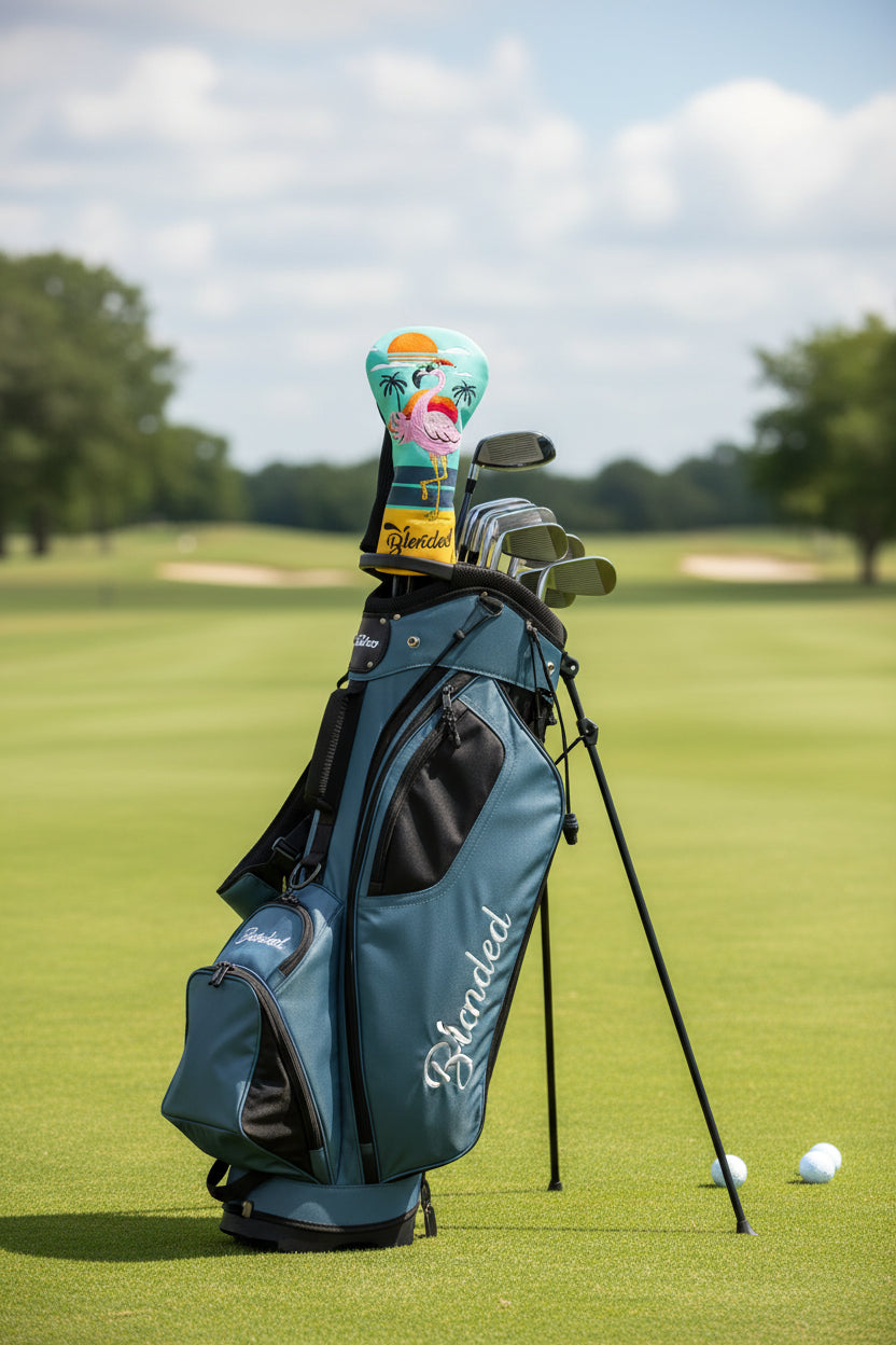 Flamingo Leather Golf Club Headcover