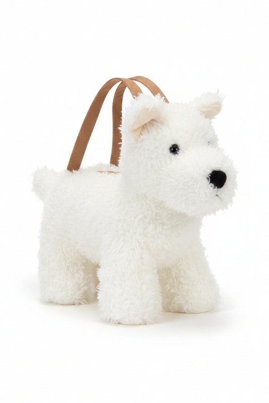 Plush Dachshund and West Highland Crossbody Bag