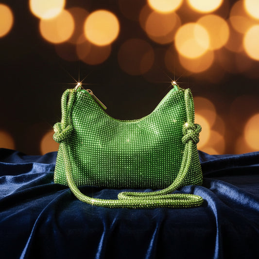 Diamond Rhinestone One Shoulder Handbag
