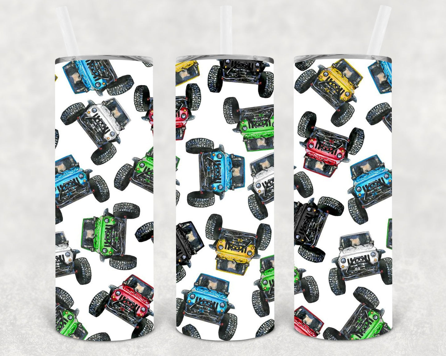 Off-roading Jeep 20 oz Skinny Tumbler