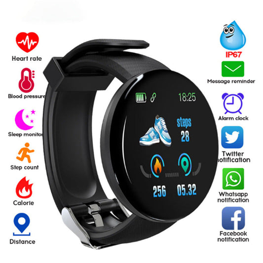 Round Fitness Tracker Smart Bracelet