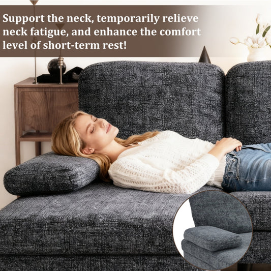 Chenille Fabric 4-seat U-shaped Combination Sofa