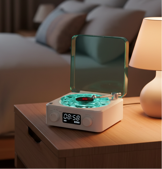 Retro Bluetooth Turntable Speaker
