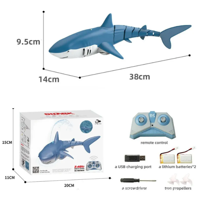 2.4G Remote Control Water Jet Shark and Whale