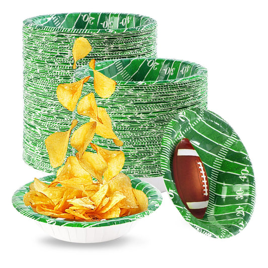 Grencian 100 Pcs 12 Oz Football Paper Bowls
