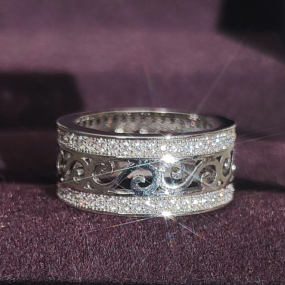 8mm Geometric Design Ring