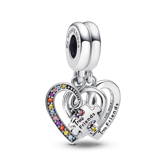 PANDORA Puzzle Piece Splitable Friendship Dangle Charm