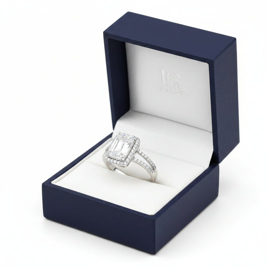 Purity Classic Emerald Shape Ring