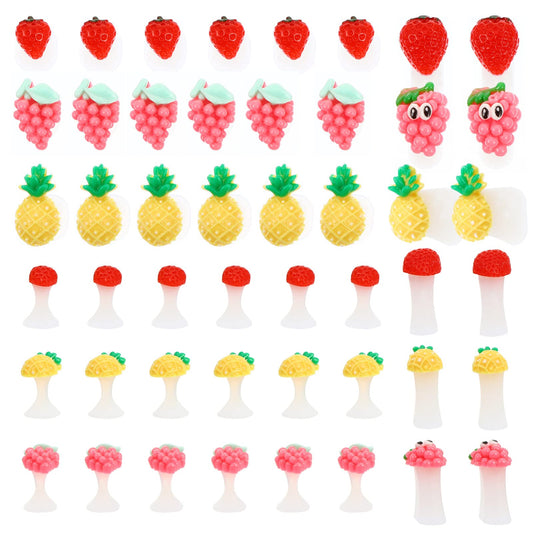 24 Pieces Fruit Silicone Toe Spacers
