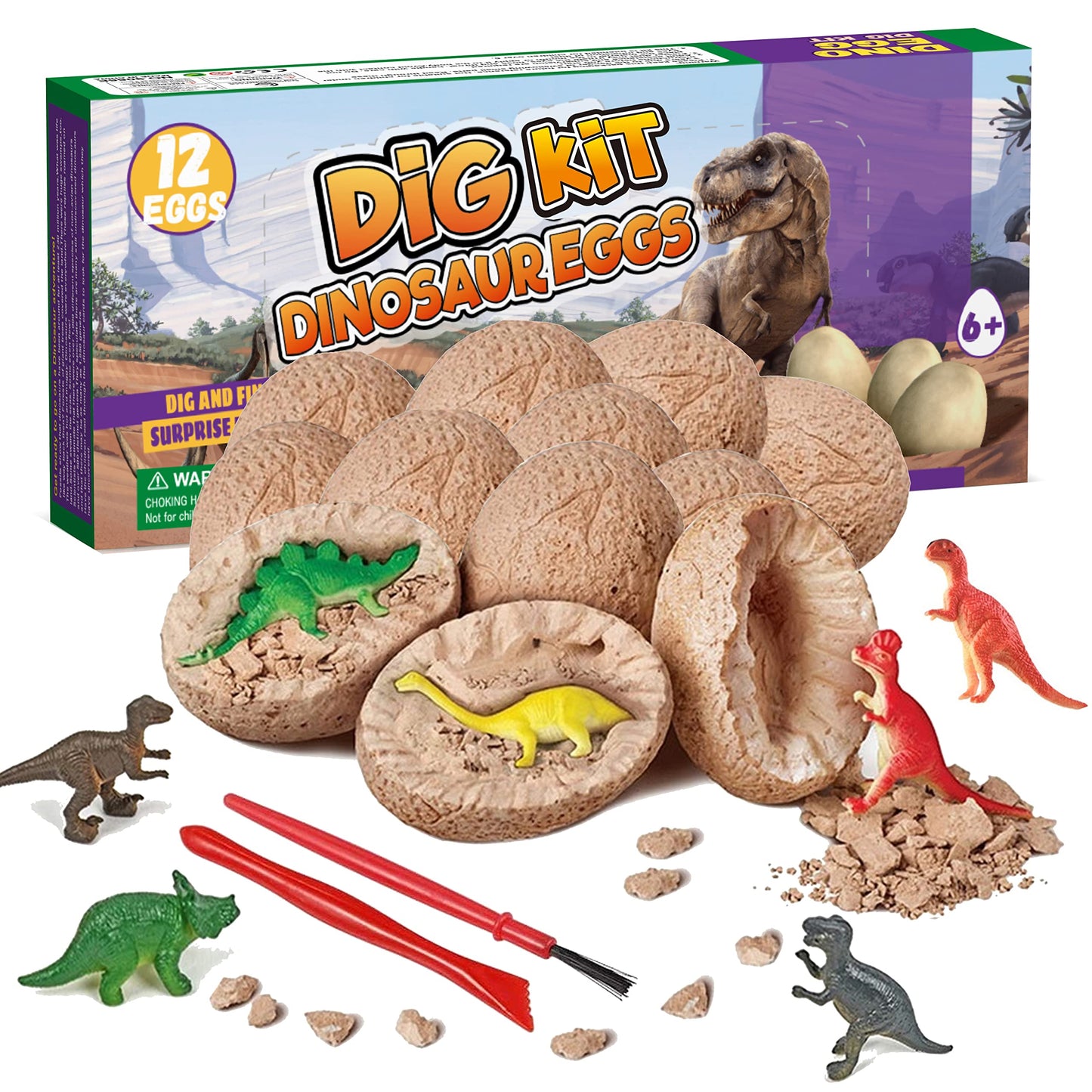 Dinosaur Egg Dig Kit (12 Pack)