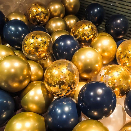 50/15pcs 10inch Latex Confetti Balloons *Multiple Options*