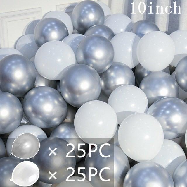 50/15pcs 10inch Latex Confetti Balloons *Multiple Options*
