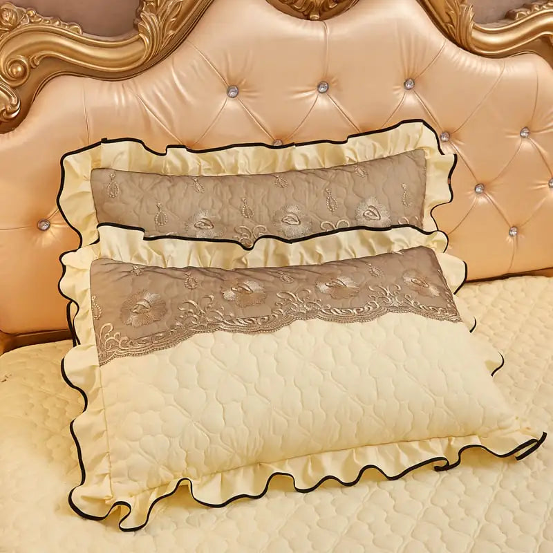 Thickened Lace Quilted Single Pillowcase