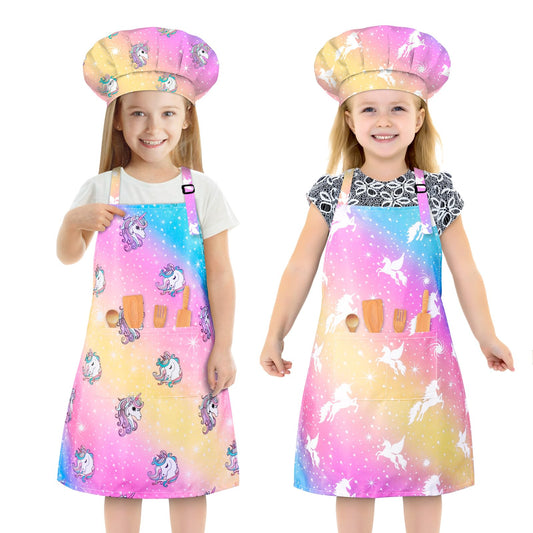 Kid's Chef Apron with Pockets