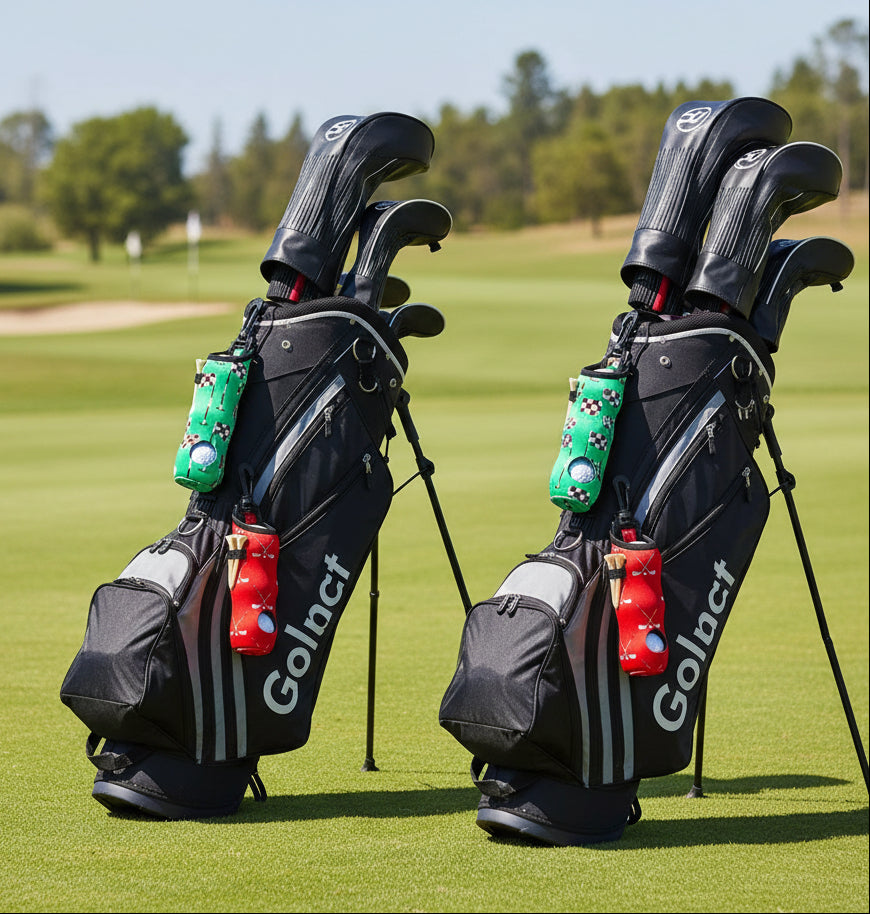 24-Pack Golf Ball Pouches with Tee Holder & Belt Clip