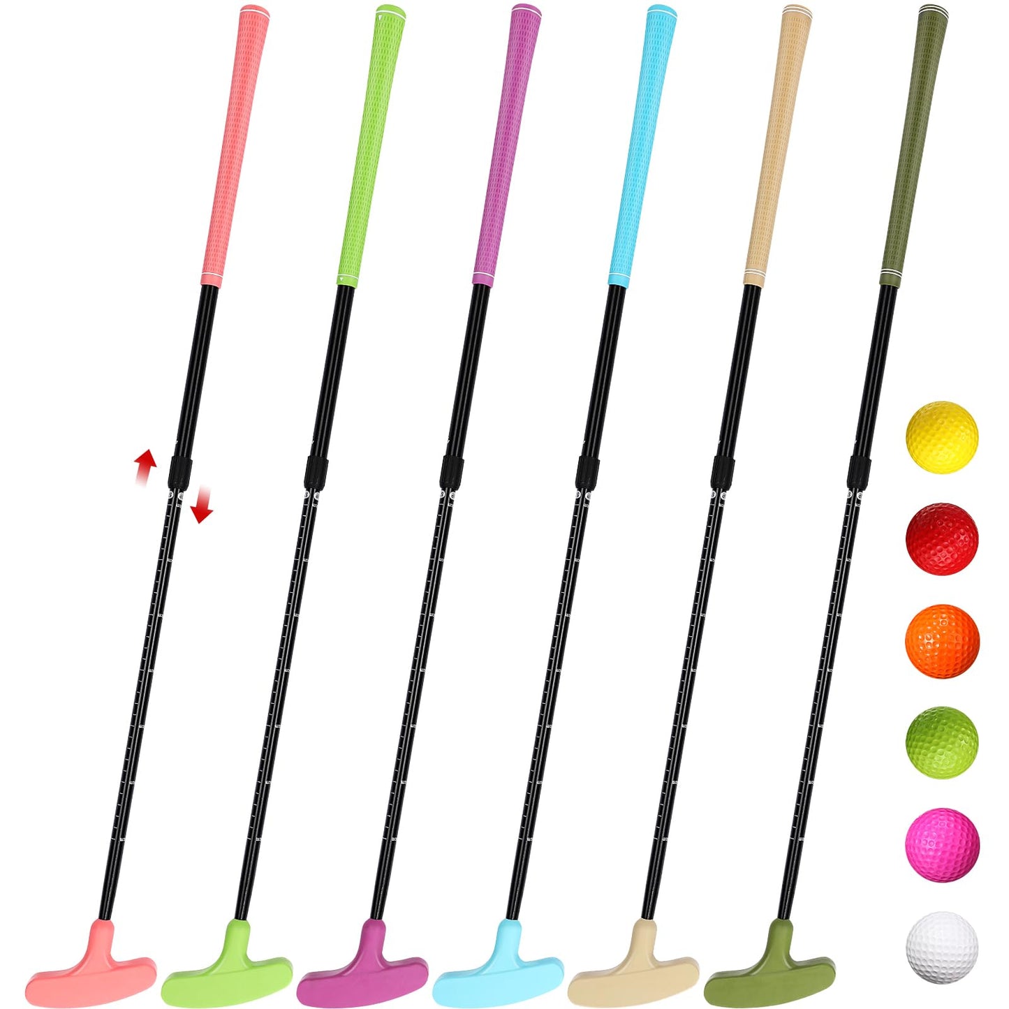 6-Pack Two-Way Adjustable Golf Putters