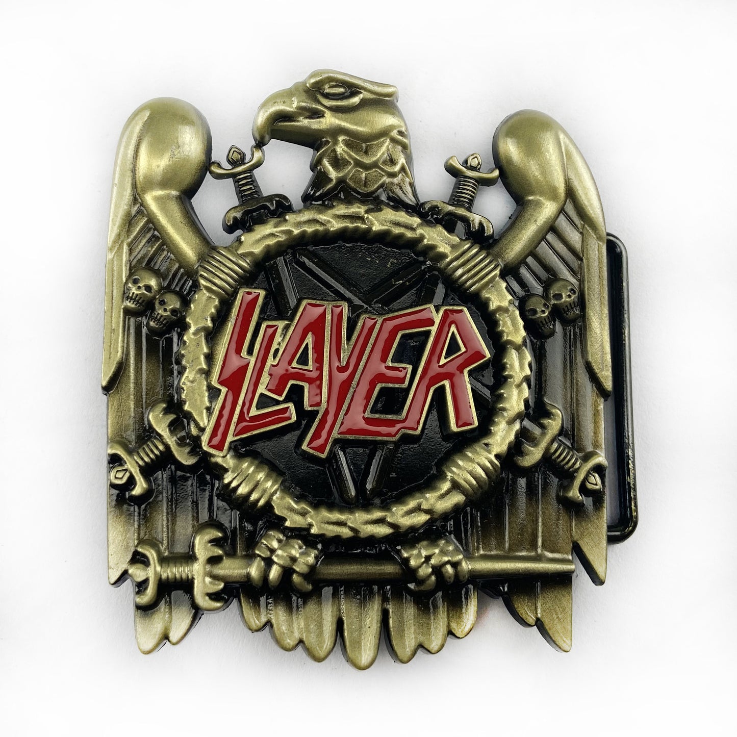BULLZINE Zinc Alloy Guitar Music Belt Buckle 01884