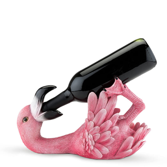 Flamingo Polyresin Wine Bottle Holder