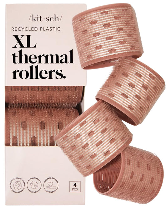 4-Pack Kitsch XL Ceramic Thermal Rollers