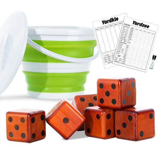Giant Wooden Yard Dice Outdoor Lawn Game