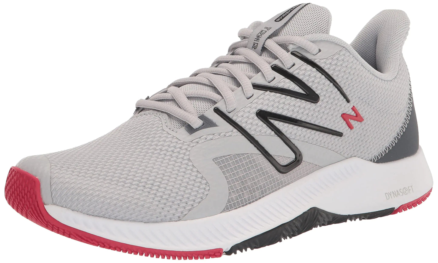 New Balance Mens DynaSoft Trnr V2 Cross Trainer Light Aluminum/Black/Team Red 8.5 X-Wide