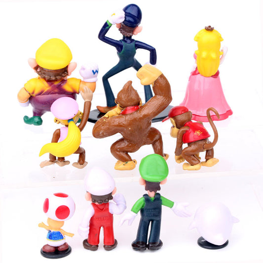 Mario Mushroom Gorilla Figurines (Set of 10)