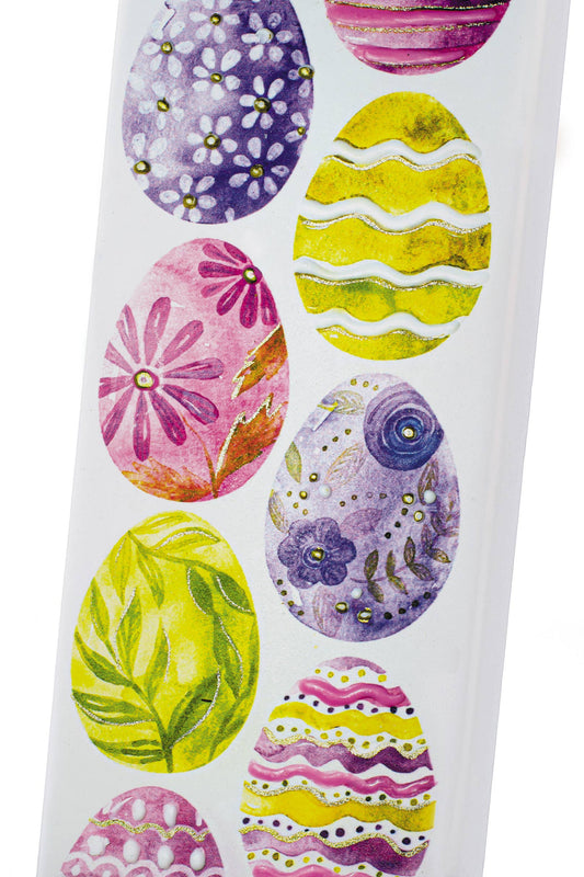 Flatyz Brightly Decorated Easter Eggs Candle