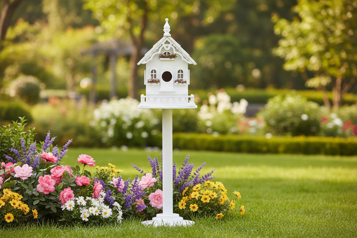 FREESTANDING VICTORIAN BIRDHOUSE