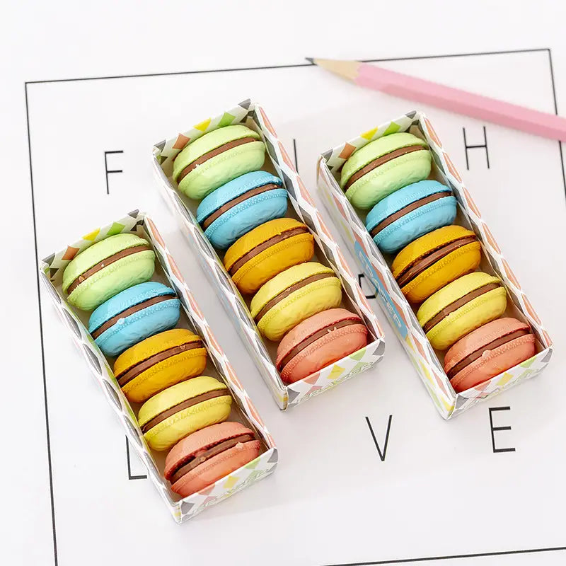 Macaron Sandwich Erasers