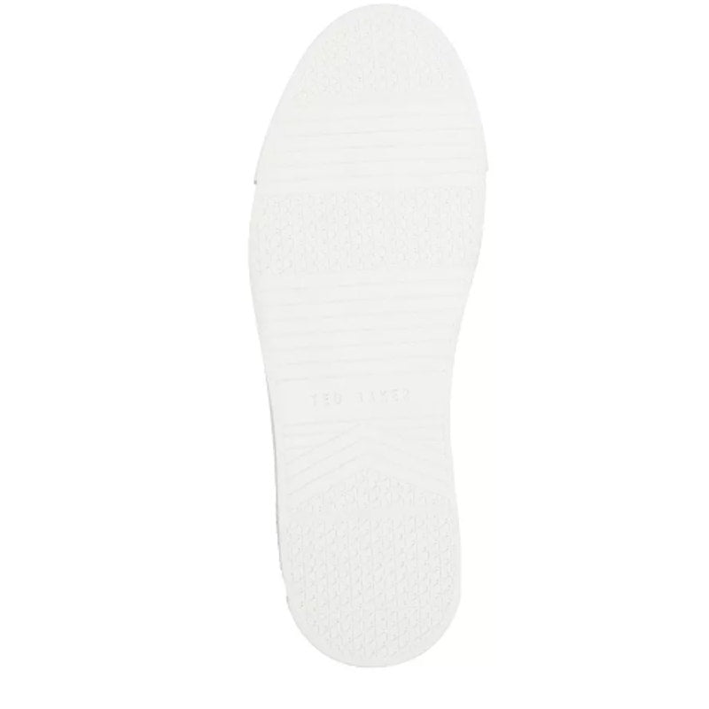 Ted Baker Men's White Leather Lace Up Sneakers-Size 11