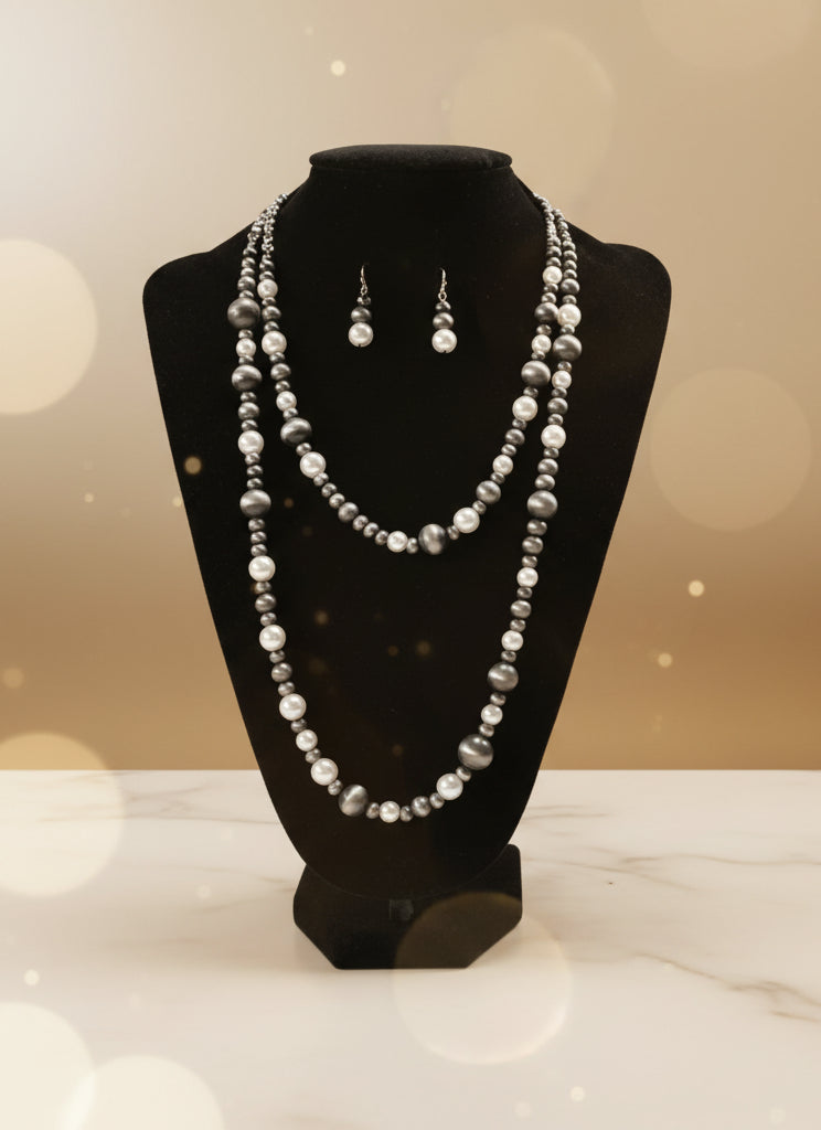 Grey Navajo Pearl Set