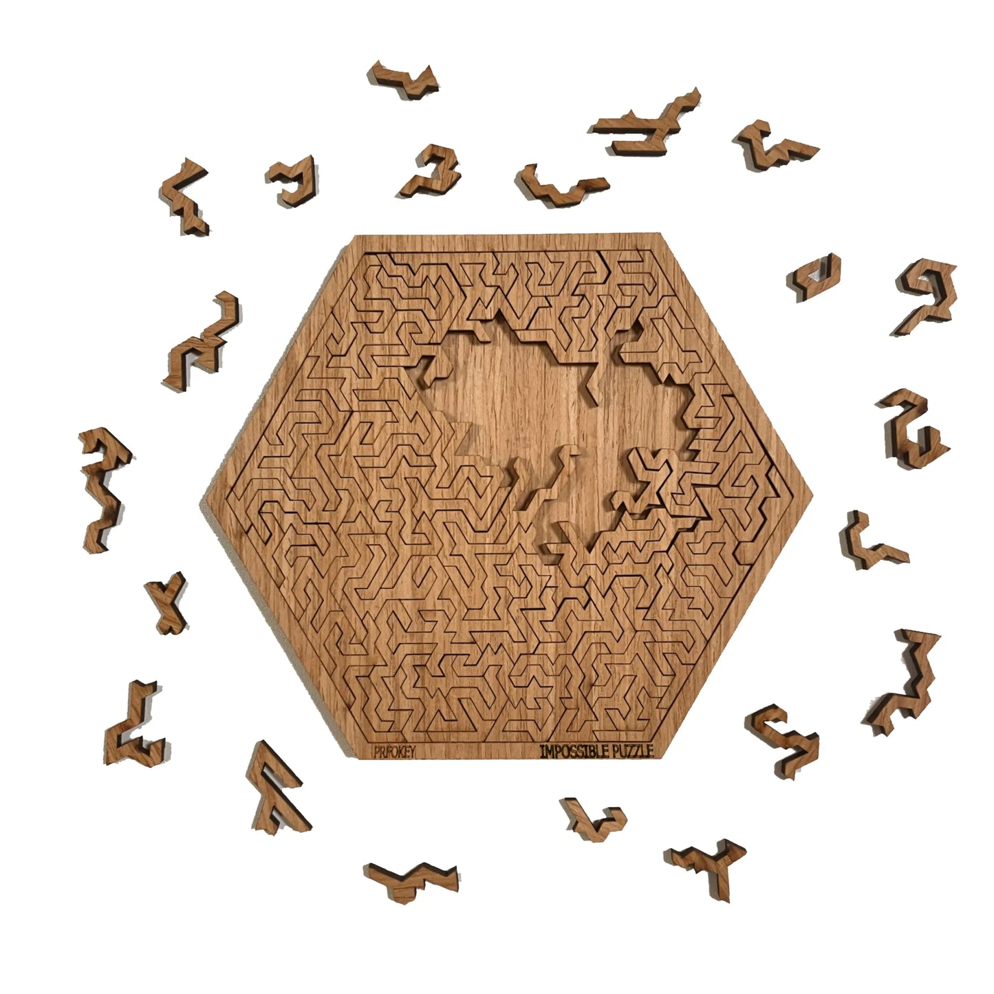 PRFOKEY Impossible Puzzle - Clear Difficult Jigsaw Puzzle