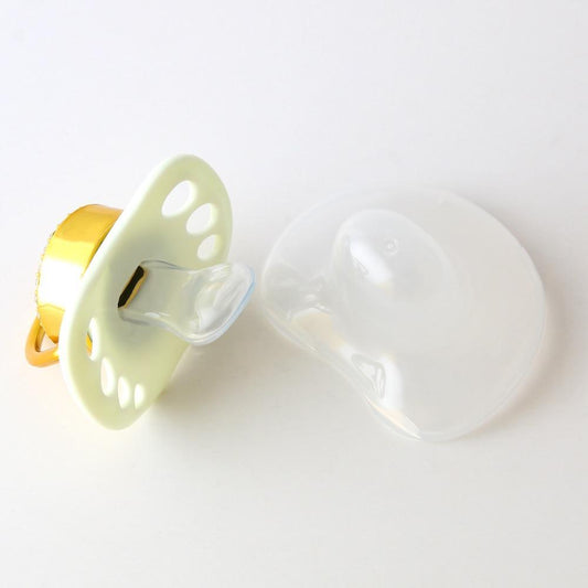 Initialed Crystal White Bling Pacifier *A-Z*