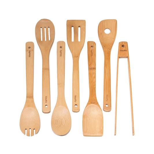 7-Pack Bamboo Kitchen Utensils Set