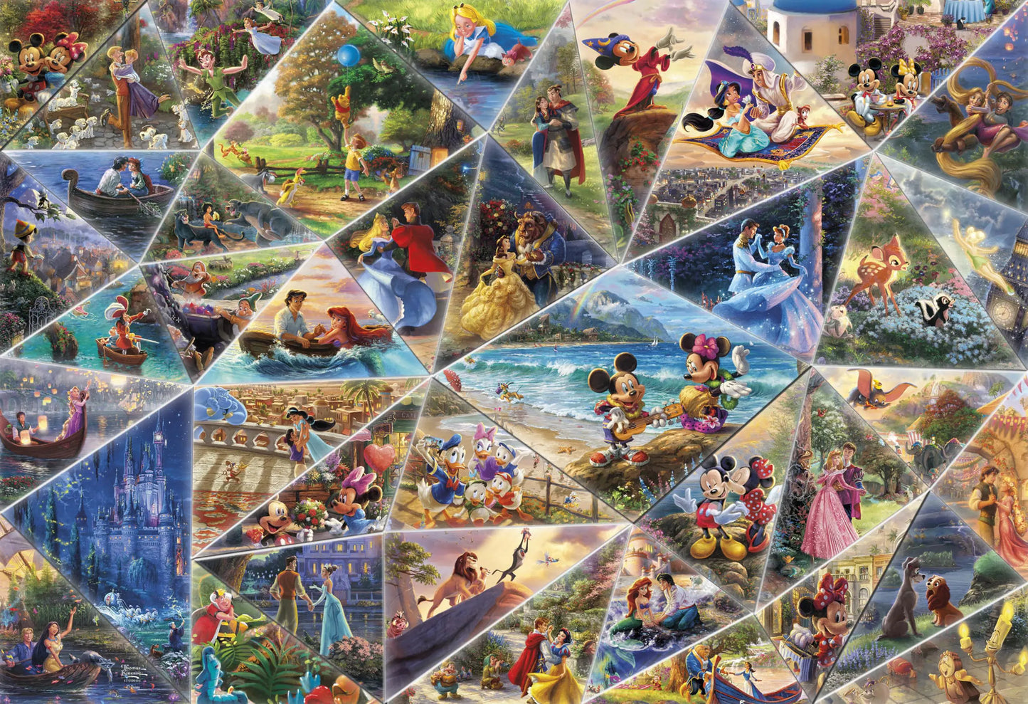 Ceaco - Thomas Kinkade - Disney Collage - 2000 Piece Jigsaw Puzzle