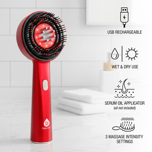 Pursonic 3-in-1 LED Therapy Scalp and Hair Treatment Brush