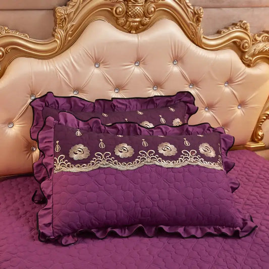 Thickened Lace Quilted Single Pillowcase