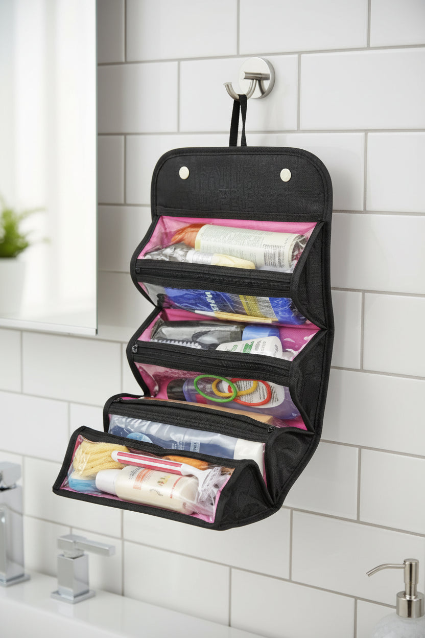 Women's Foldable Dumpling Makeup Bag