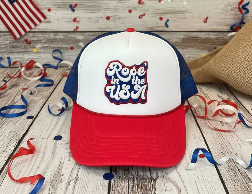 Rose in the USA Foam Trucker Hat