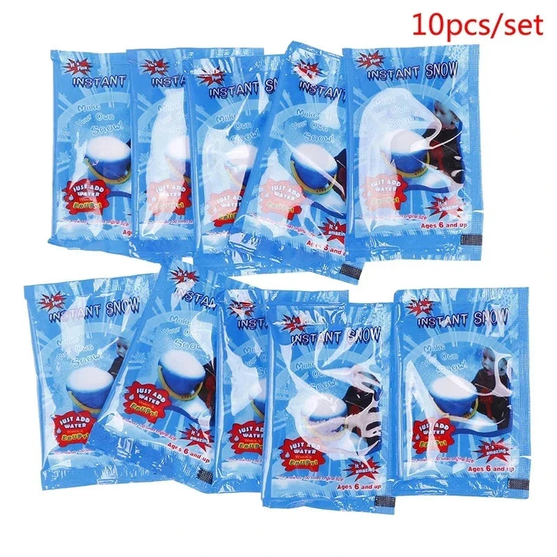 10 PCS Artificial Snowflakes Magic Props Christmas Snow Festival Supplies Scenery Convenient Safe Non-Toxic Easy To Take