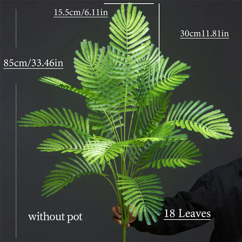 Dlight Decor 88cm Tropical Palm Fern Branch with Real Touch Leaves