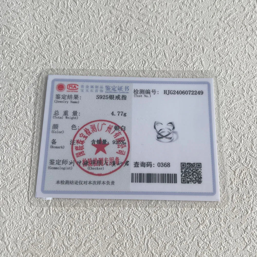 925 Sterling Silver Adjustable Zircon Vintage Ring