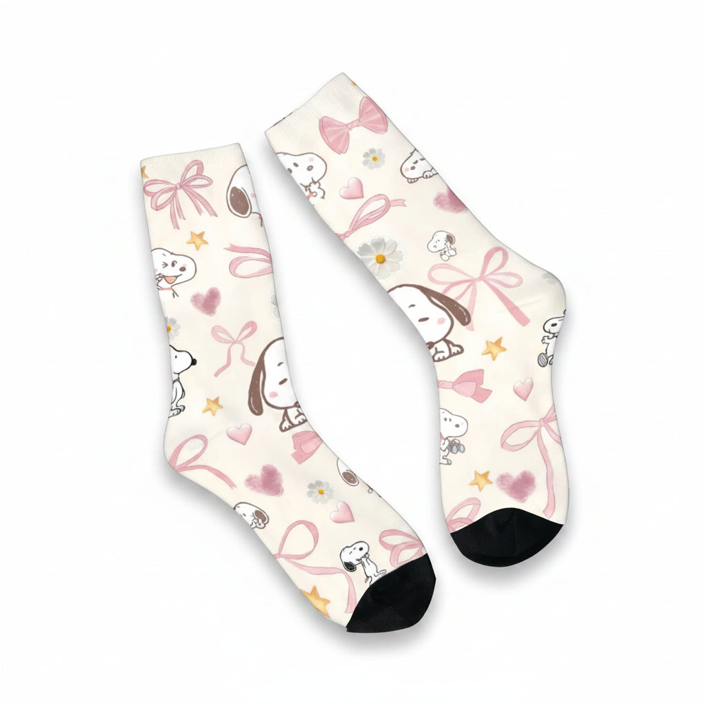 Snoopy Retro Couple Socks – Anti-Skid Design