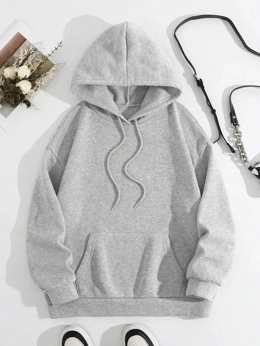 Cat Heart Print Hoodie