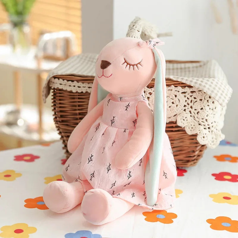 Kawaii Long Ear Rabbit Plush Toy – Soft Sleep Comfort Doll for Kids