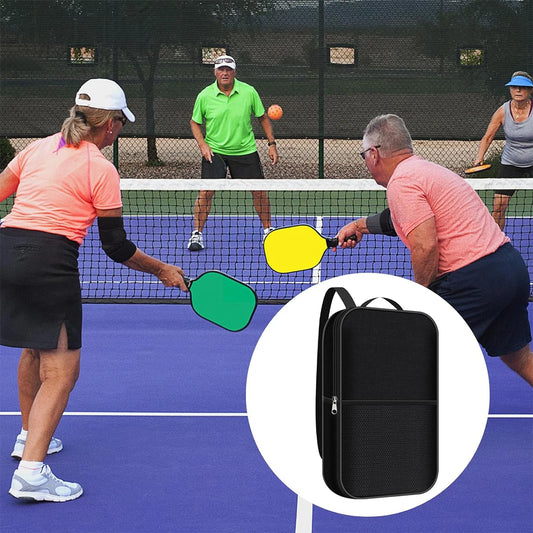 1pc Pickleball Paddle Cover with Pocket, With Extra Storage Space Pocket for Accessories, Fits Store 2 Paddle &4balls, Zipper C
