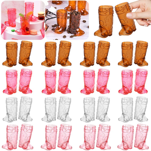 10-Piece Mini Boot Shot Glasses
