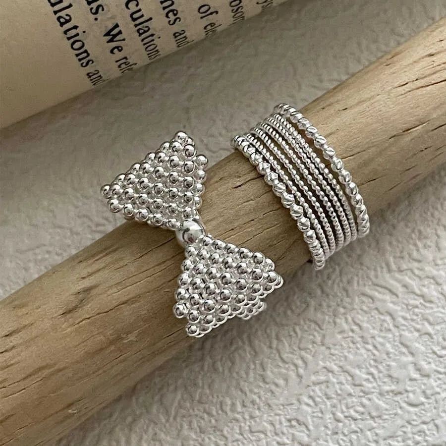 Sterling Silver Big Bow Vintage Ring